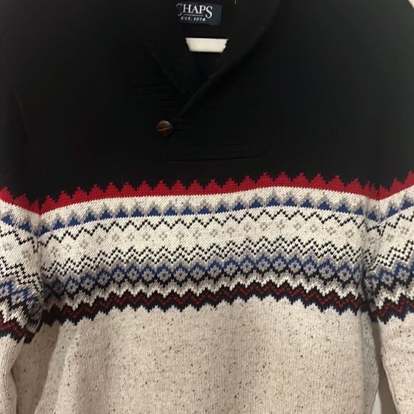 Men’s size medium Nordic grandpa Grandpacore Chunky Knit ski sweater - Picture 7 of 13